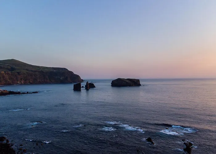 Sunset And Islets Mosteiros (Azores)